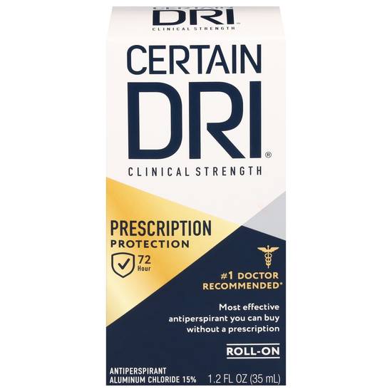 Certain Dri Prescription Strength Clinical Roll-On Antiperspirant
