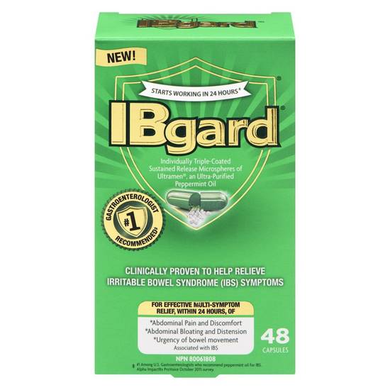 Ibgard Ultra-Purified Peppermint Oil Capsules (48 units)