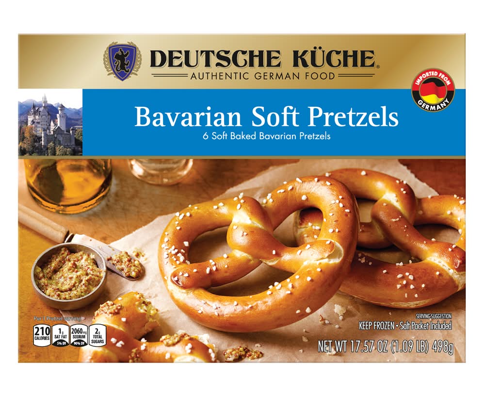 Deutsche Küche Bavarian Soft Pretzels (17.57 oz, 6 ct)