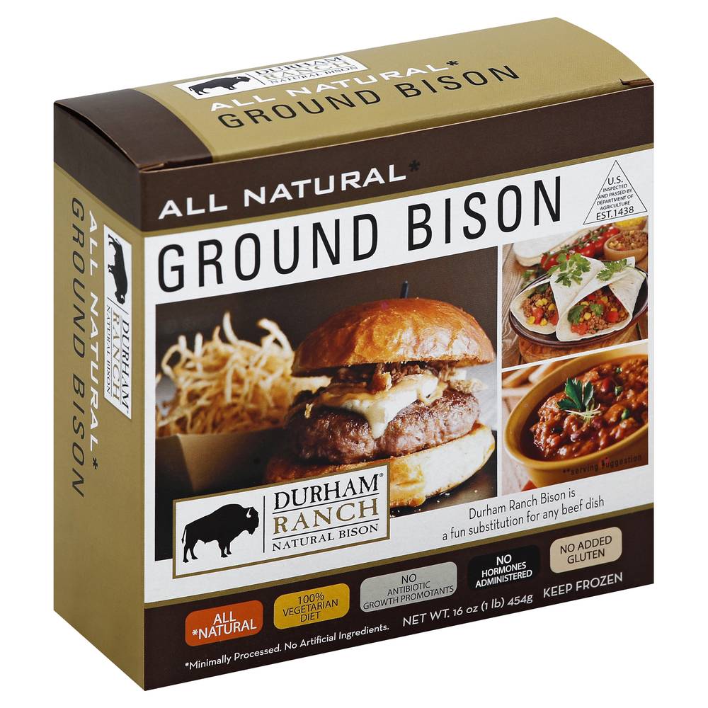 Durham Ranch Ground Bison Meat (1 lbs)