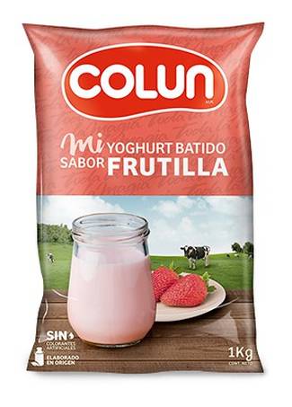 Colun - Yoghurt batido sabor frutilla - 1 kg