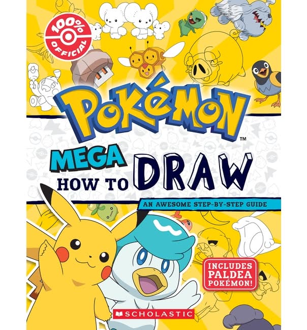 Scholastic Pokémon Mega How To Draw Guide Book
