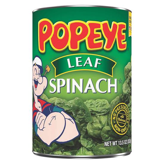 Popeye All Natural Leaf Spinach