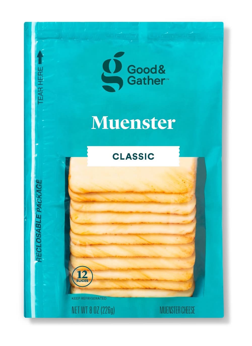 Good & Gather Muenster Deli Sliced Cheese (8 oz, 12 ct)