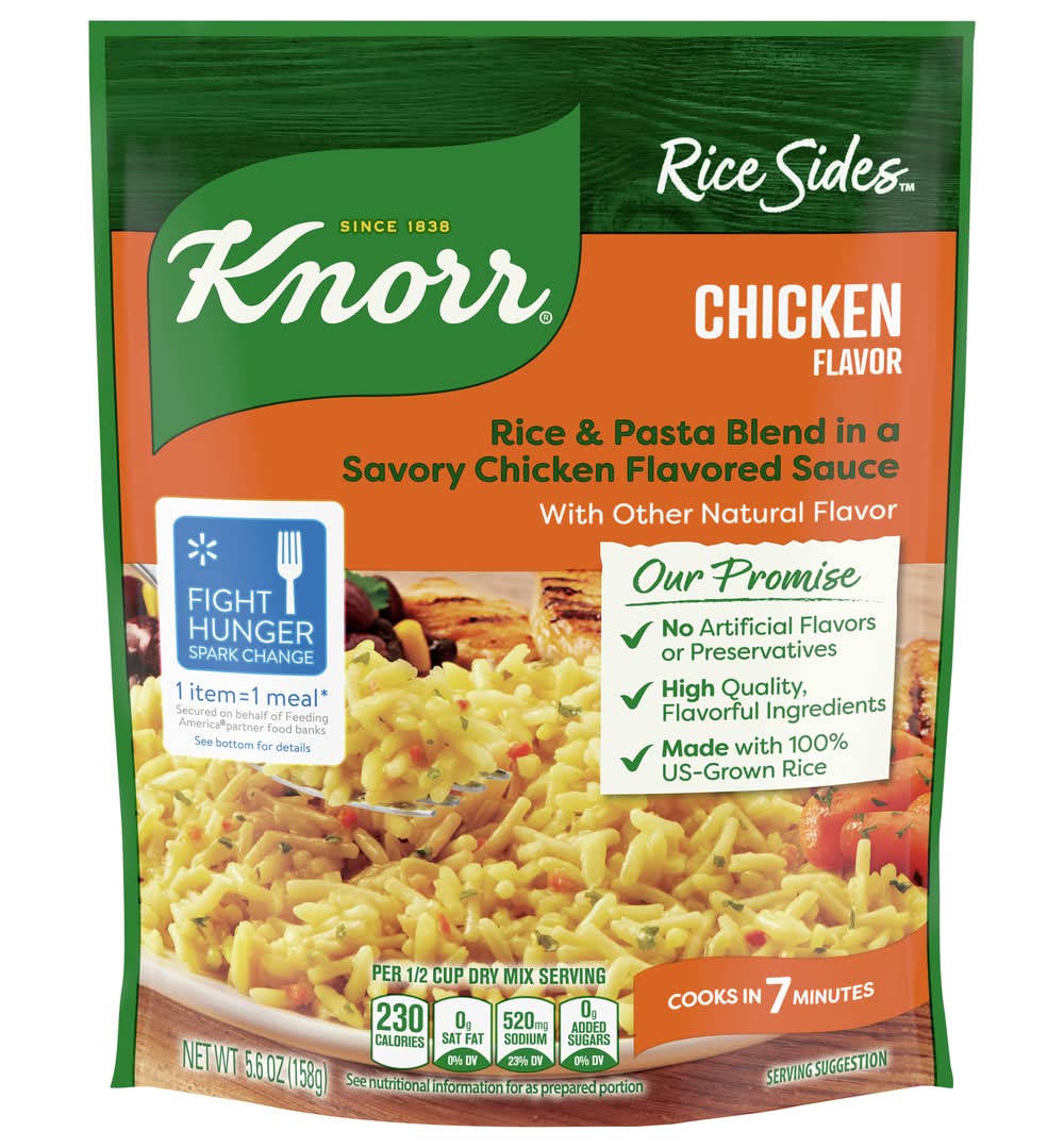 Knorr Rice Sides Dish With Pasta Blend Sauce, Chicken (5.6 oz)