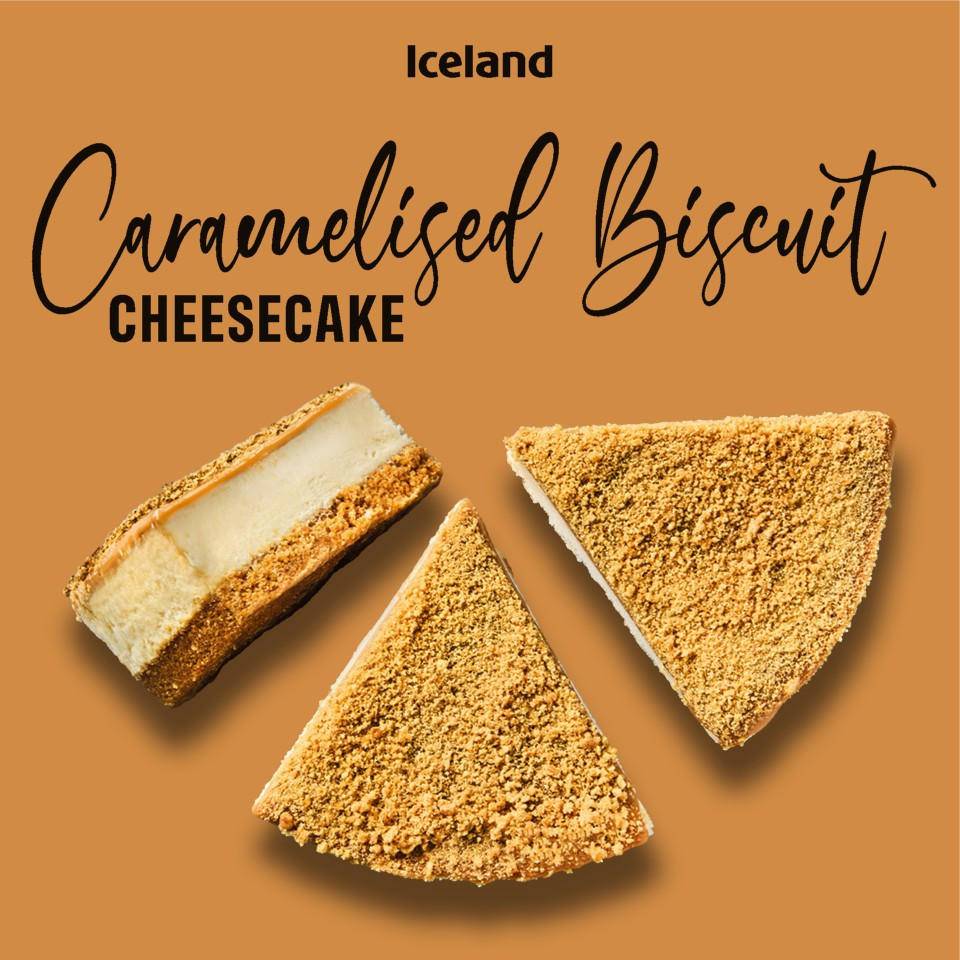 Iceland Caramel Biscuit Cheesecake (480g)