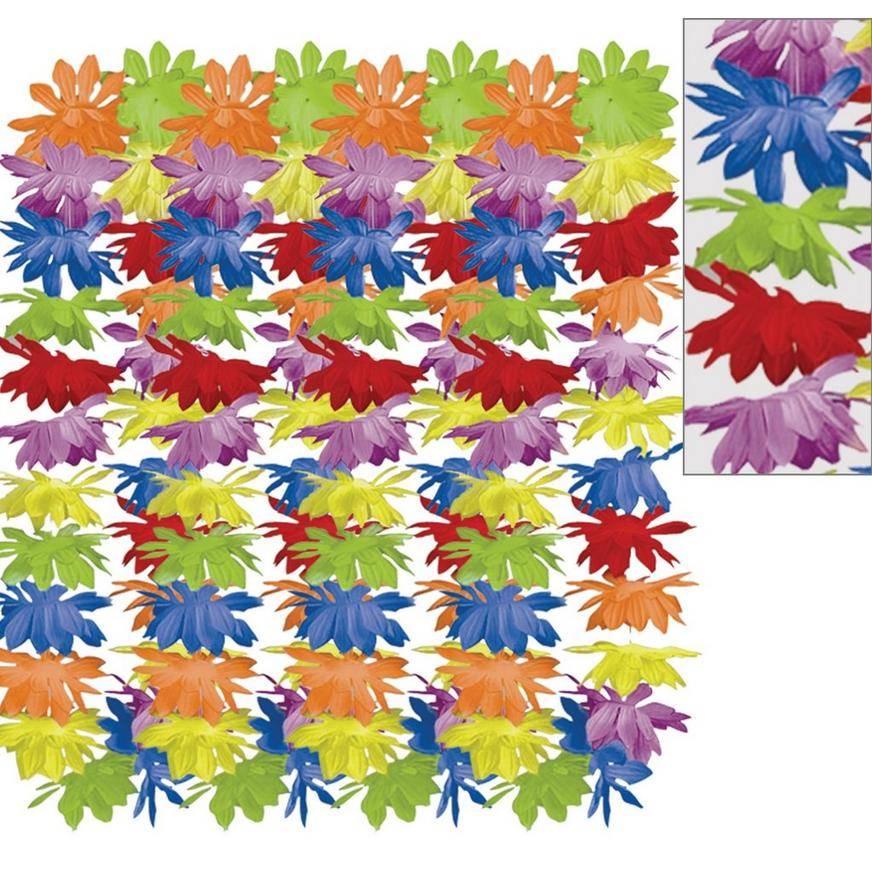 Party City Rainbow Floral Leis (36in)