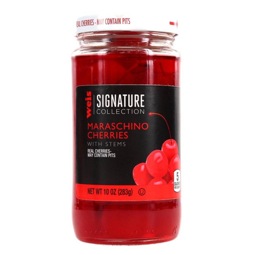 Weis Signature Collection Maraschino Cherries With Stems (10 oz)