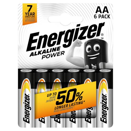 Energizer Alkaline Power Aa Batteries (6 pack)