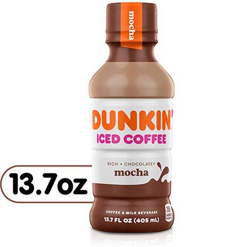 Dunkin Donuts Iced Coffee Mocha 13.7oz