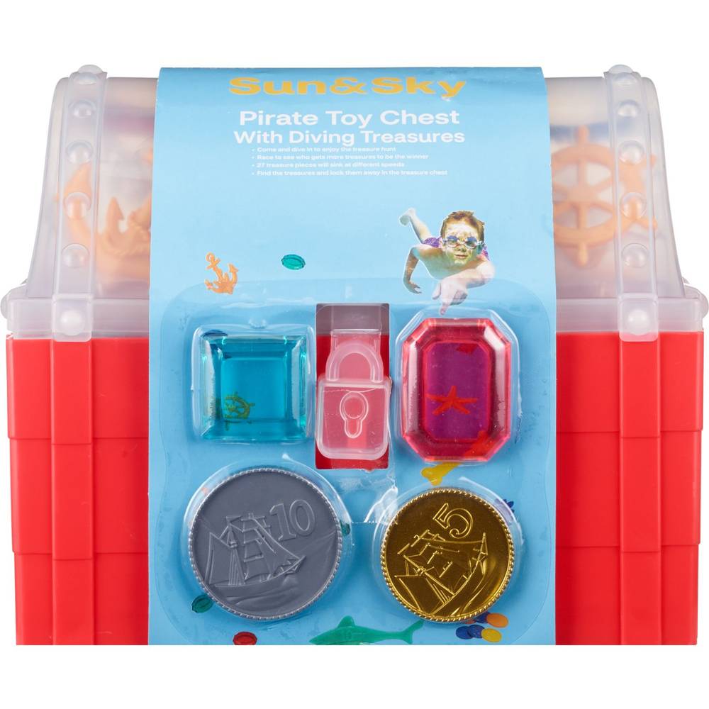 Sun & Sky Pirate Chest Dive Toys, Assorted Colors