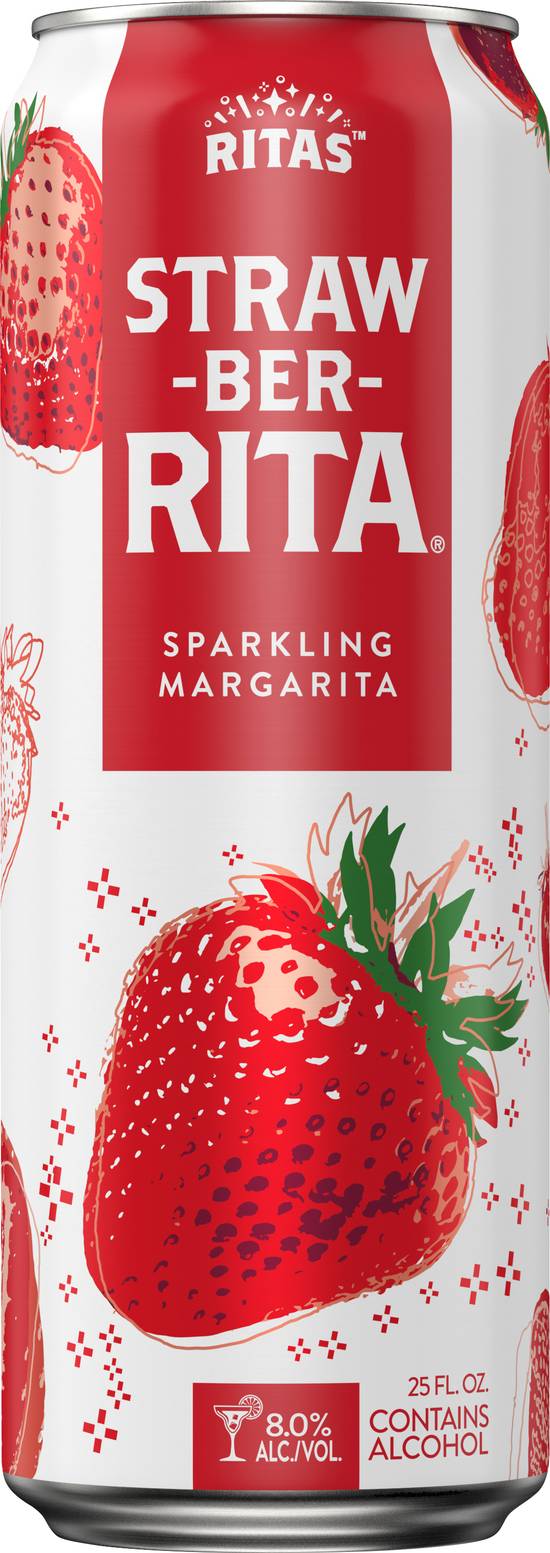 Ritas Straw-Ber-Rita Sparkling Margarita Beer (25 fl oz) (strawberry)