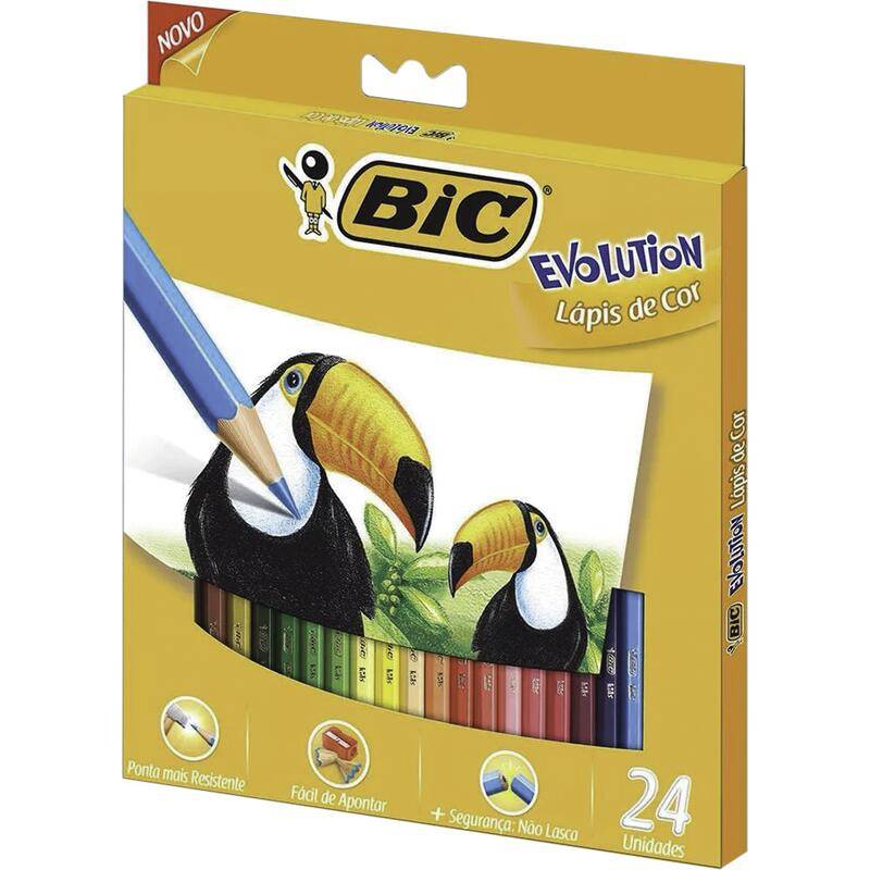 Bic lápis de cor evolution (24 cores)