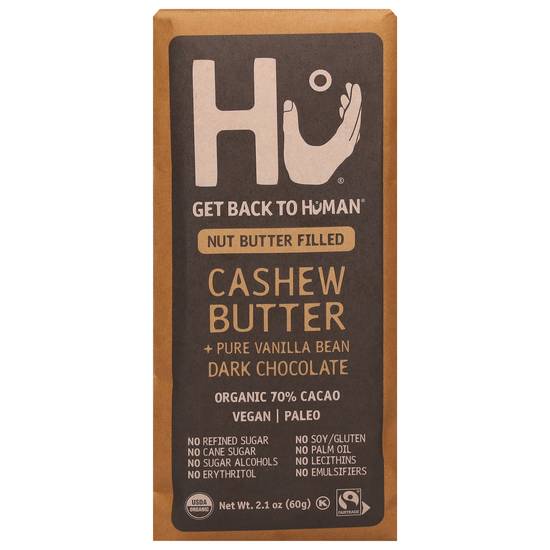 Hu Paleo Cashew Butter + Pure Vanilla Bean Dark Chocolate (2.1 oz)