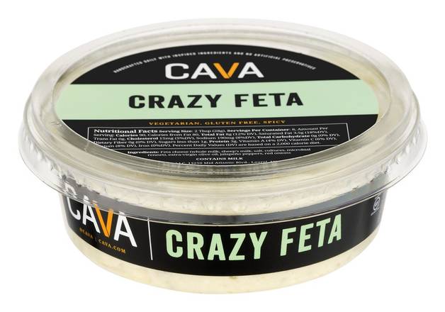 Cava Gluten Free Vegetarian Crazy Feta Cheese (8 oz)