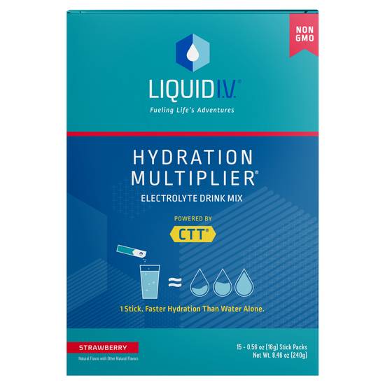 Liquid I.v. Strawberry Electrolyte Drink Mix (8.46 oz )