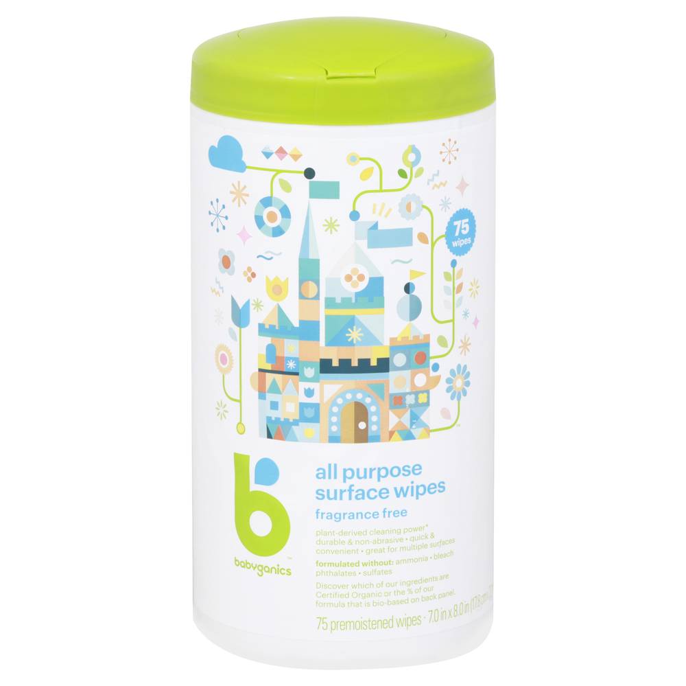 Babyganics All Purpose Surface Wipes (75 ct)