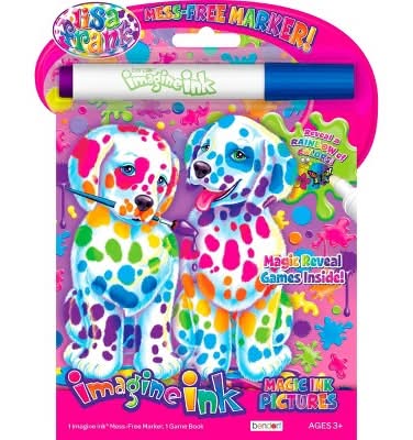Bendon Lisa Frank Imagine Ink Book With Marker For Kids Ages 3+