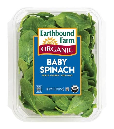 Earthbound Farm Organic Baby Spinach Salad (142 g)