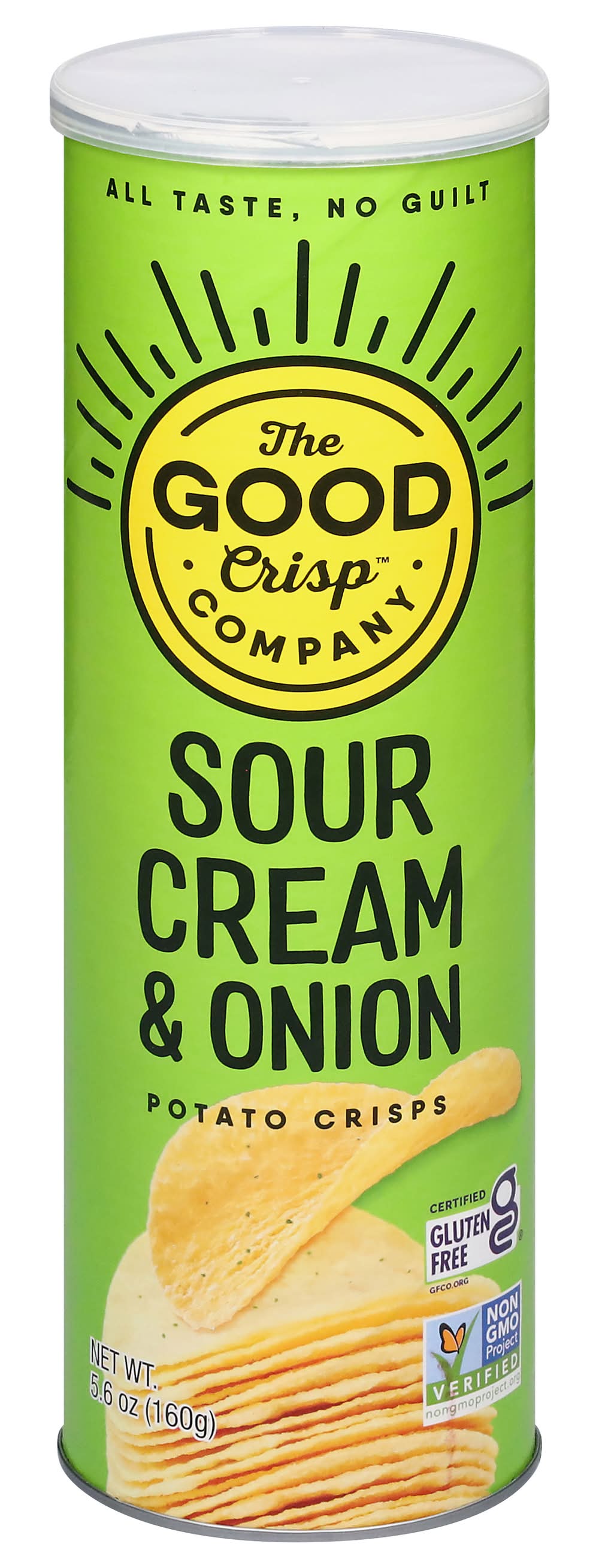 The Good Crisp Company Potato Crisps, Sour Cream&Onion (5.6 oz)