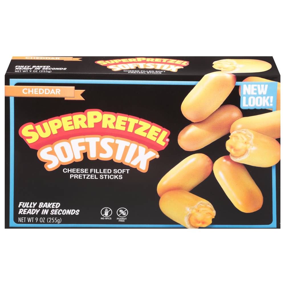 Super Pretzel Soft Stix Cheddar Pretzel Sticks (9 oz)