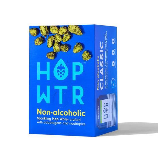 Hop Wtr Non-Alcoholic Sparkling Hop Water (6 pack, 12 fl oz)