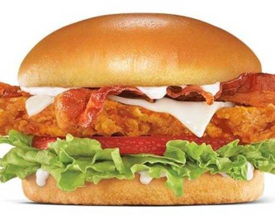 Hand-Breaded Bacon Swiss Chicken Sandwich