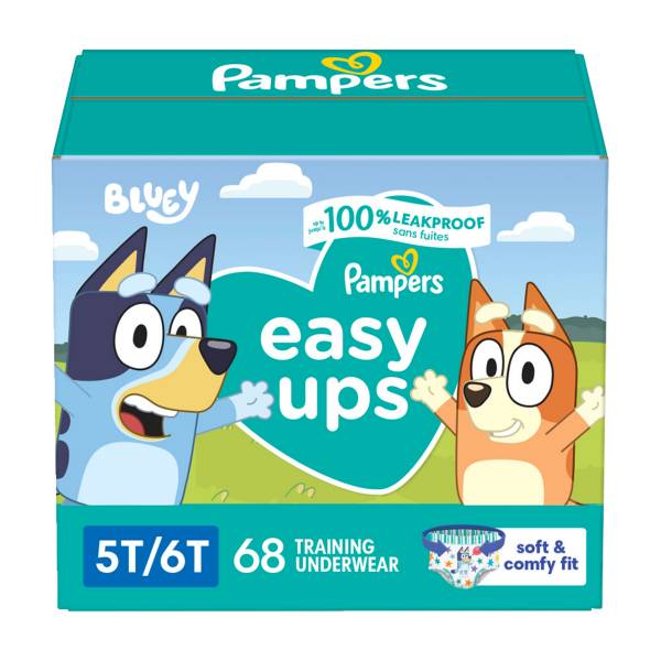 Pampers Easy Ups Training Underwear Boys, Size 7 5t-6t (68 ct )