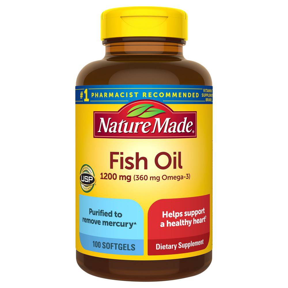 Nature Made Fish Oil Softgels 1200 mg (222 g)