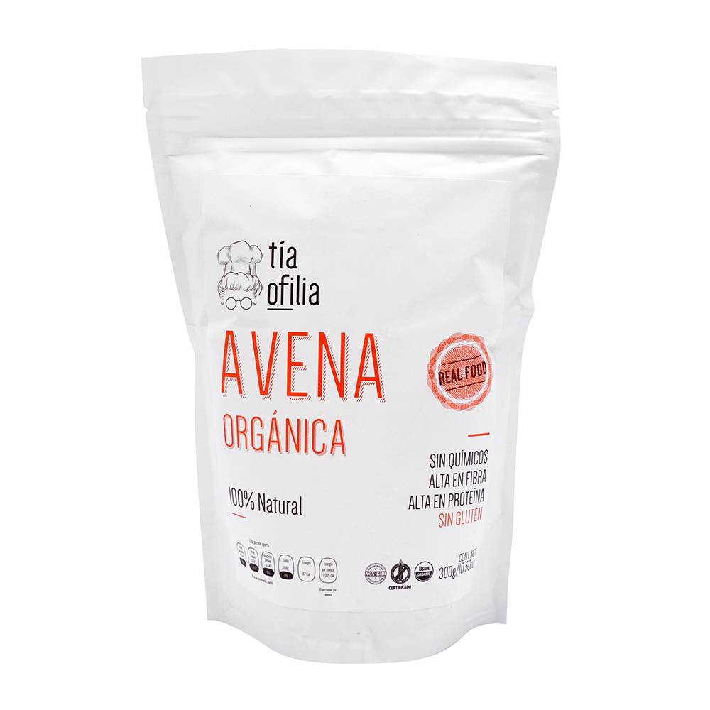 Tía ofilia avena orgánica sin gluten