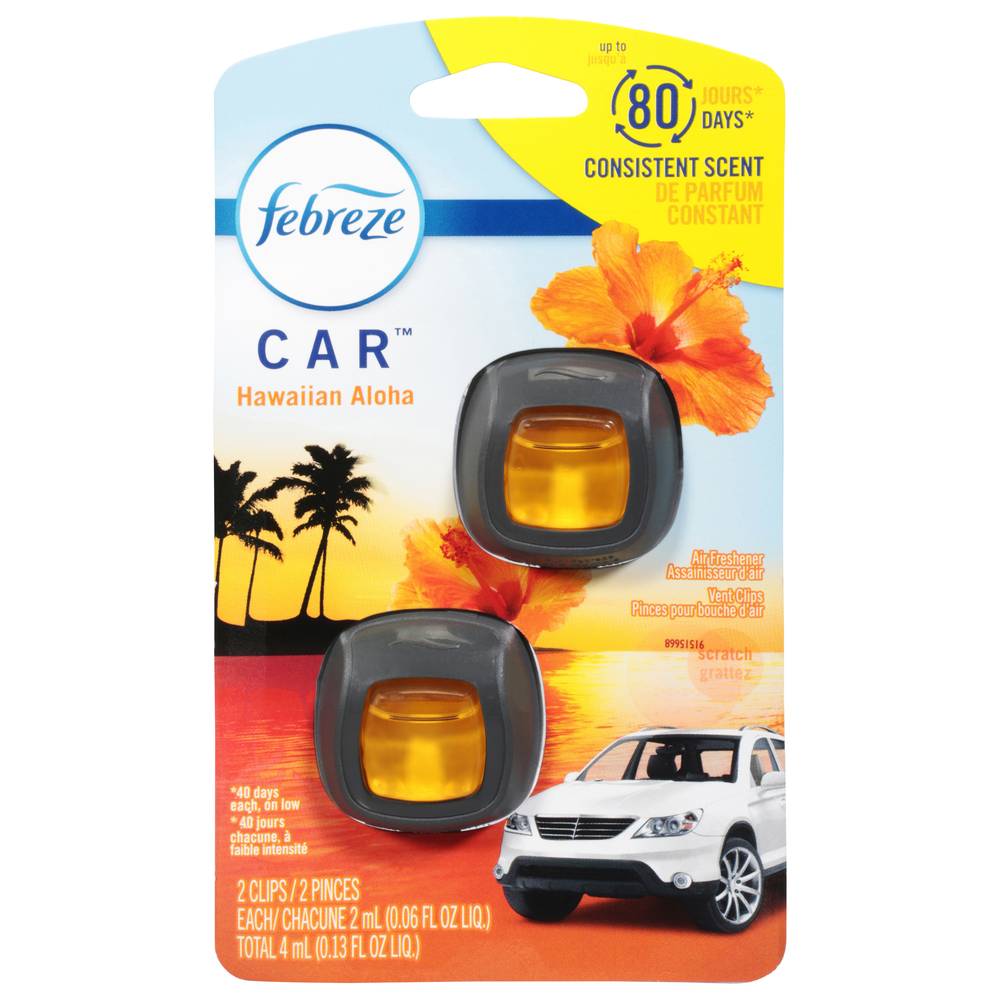 Febreze Car Vent Clips Air Freshener (2 ct)