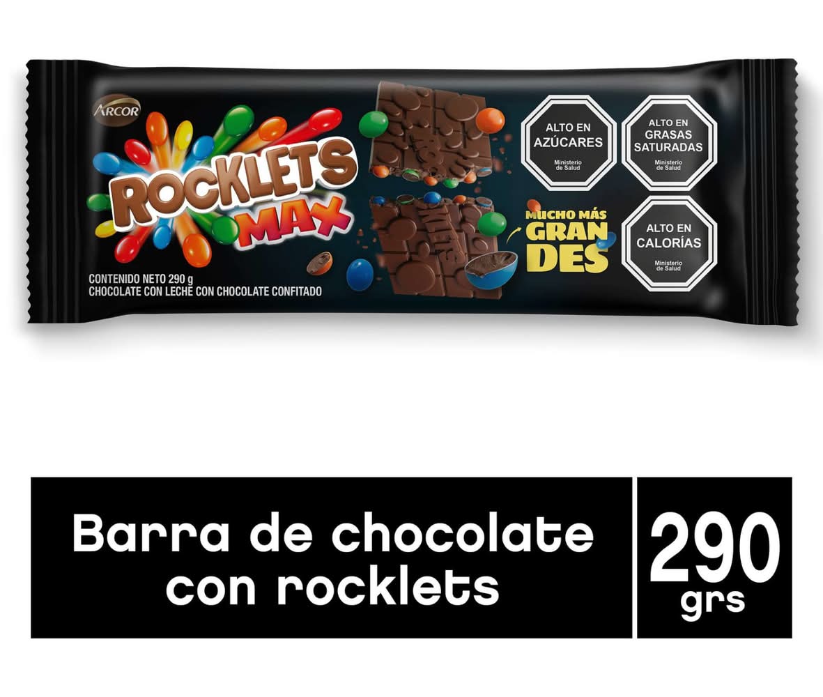 Arcor · Tableta rocklets max (290 g)