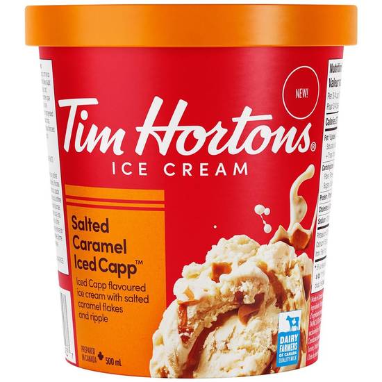 Tim Hortons Salted Caramel Iced Cappuccino Ice Cream (500 ml)