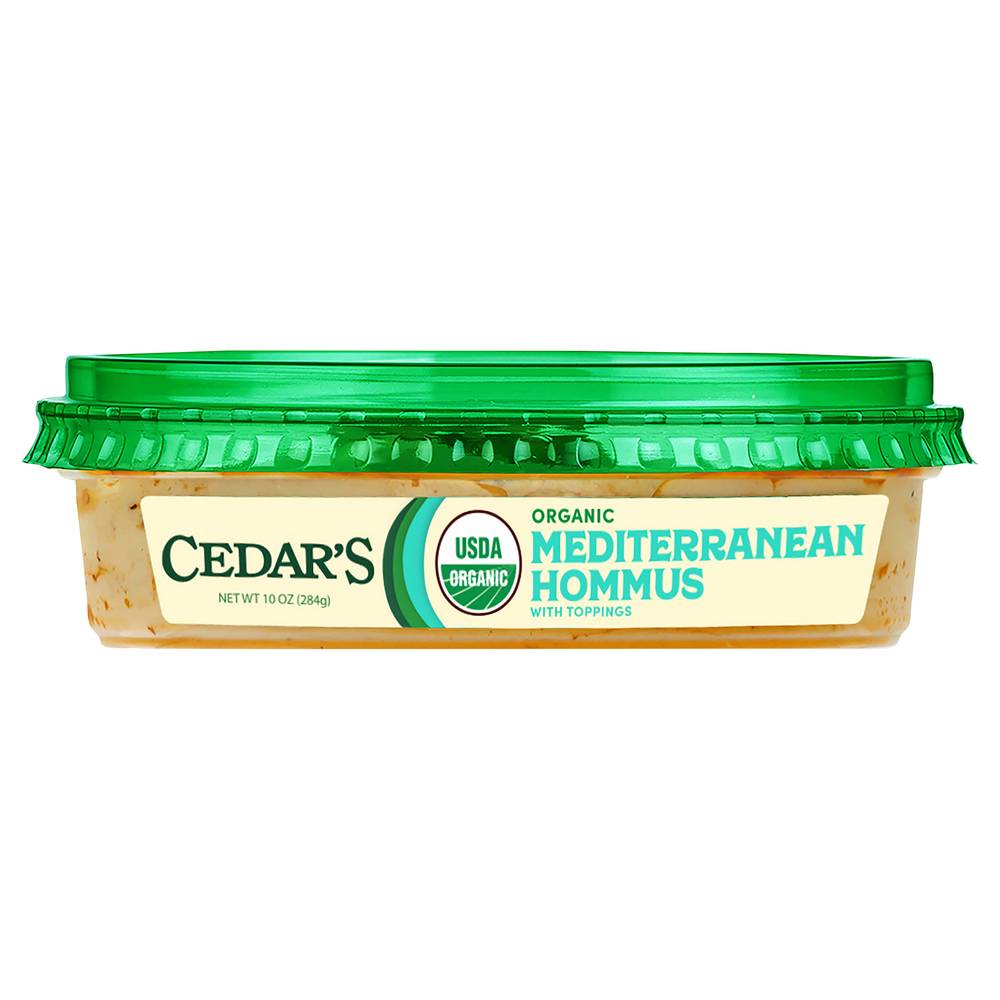 Cedar's Organic Mediterranean Hommus With Toppings (10 oz)