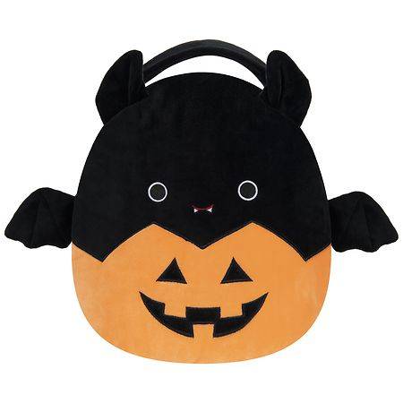 Squishmallows Treat Pail Bat, Black-Brown