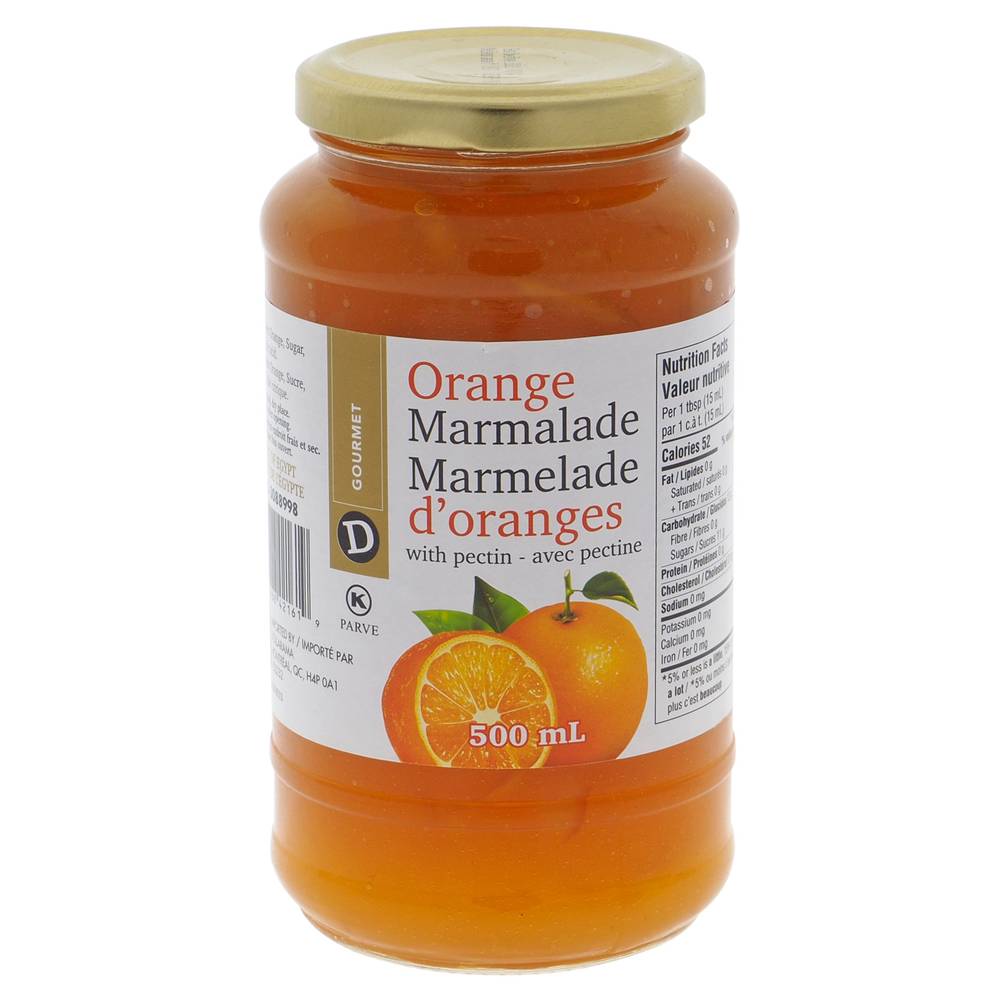D Gourment Orange Marmalade Jam in a Jar