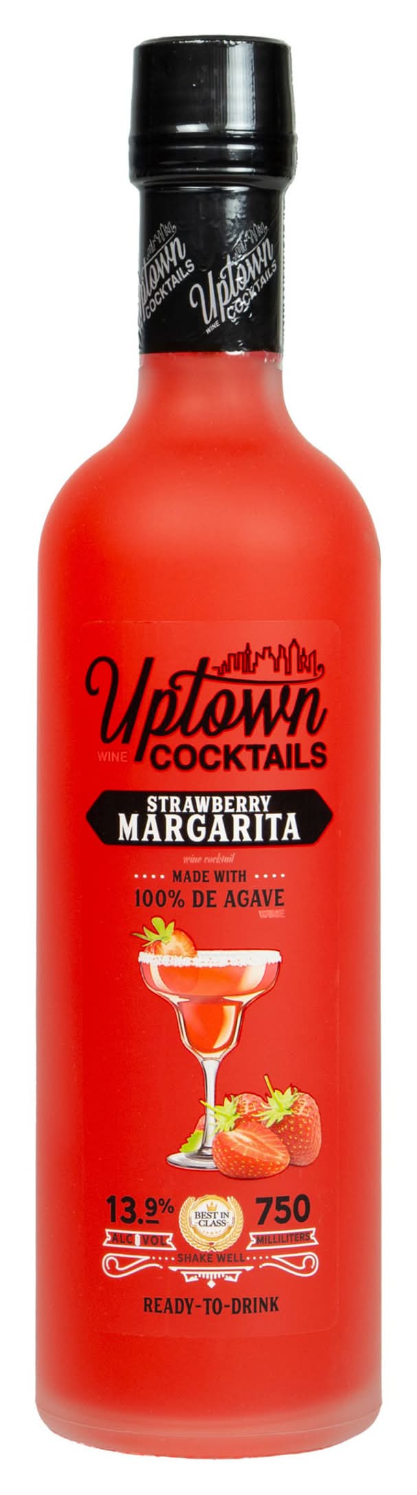 Uptown Cocktails Margarita, Strawberry (750 ml)