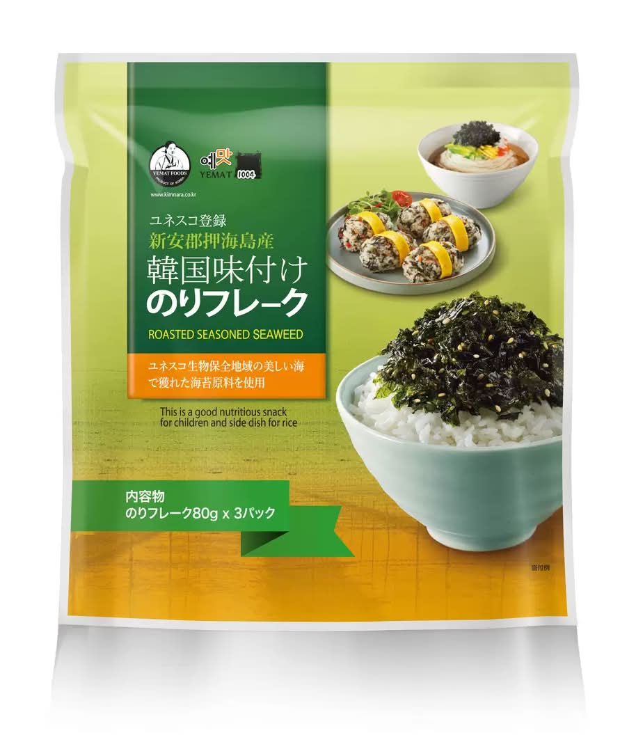 韓国味付けのりフレーク 80g x 3袋