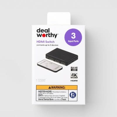 Dealworthy 3 Ports Hdmi Switch