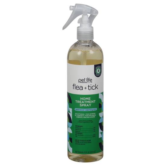 Pet Life Flea + Tick Cedarwood Rosemary Mint Home Treatment Spray