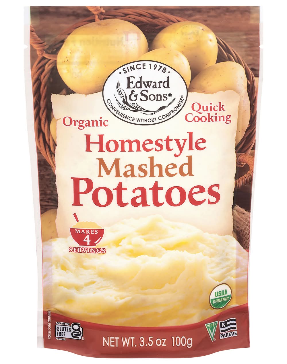 Edward & Sons Homestyle Mashed Potatoes (3.5 oz)