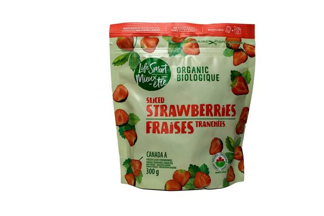 Life Smart Organic Sliced Strawberry (300 g)