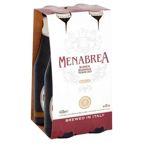 Menabrea Lager Beer (4 x 330ml)