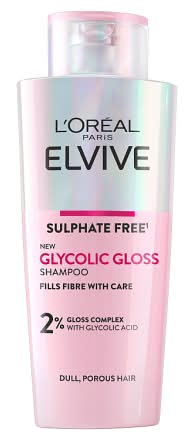 L'Oréal Elvive Glycolic Gloss Sulphate Free Shampoo For Dull Hair (200ml)