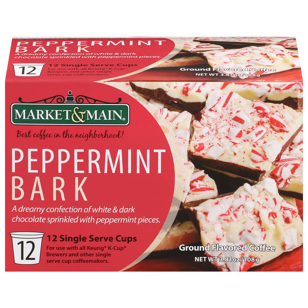 Market & Main Peppermint Bark Ground Flavored Coffee (3.81 oz)