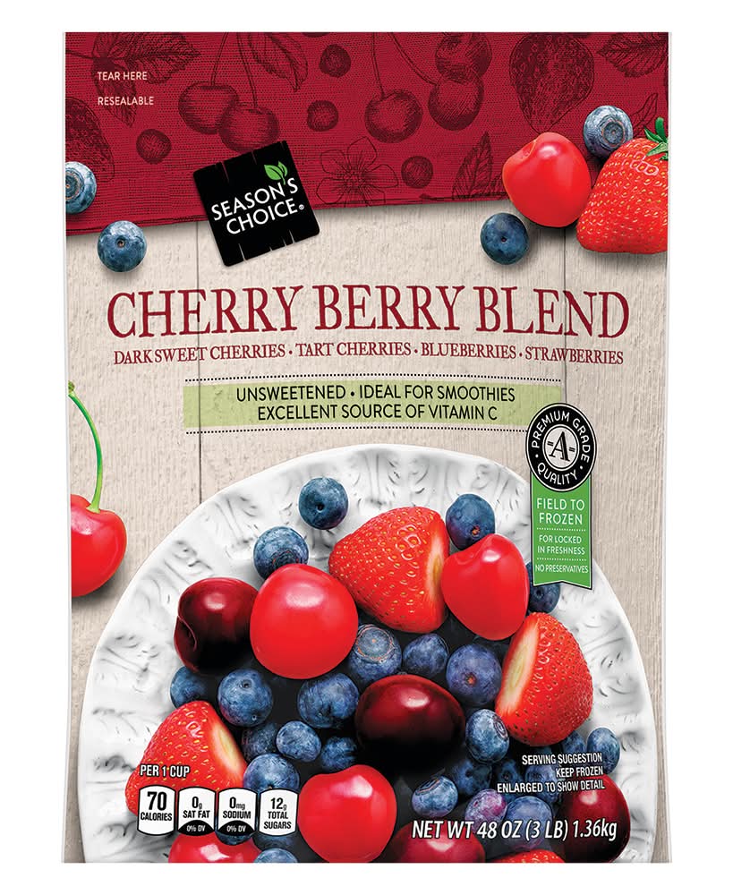 Season's Choice Cherry Berry Blend Frozen Fruit (48 oz)