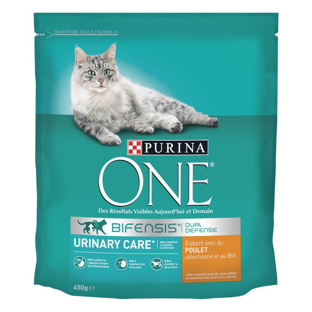 Purina - Croquettes pour chat adulte urinary care au poulet blé (450g)