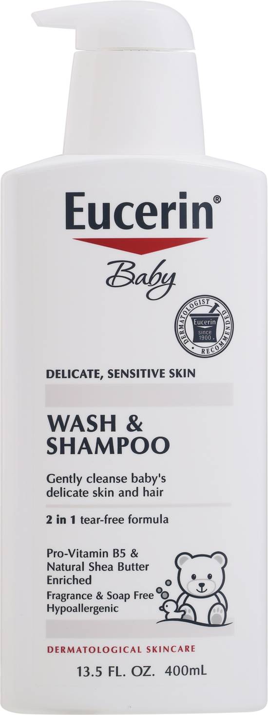 Eucerin Baby Delicate Sensitive Skin 2 in 1 Wash & Shampoo