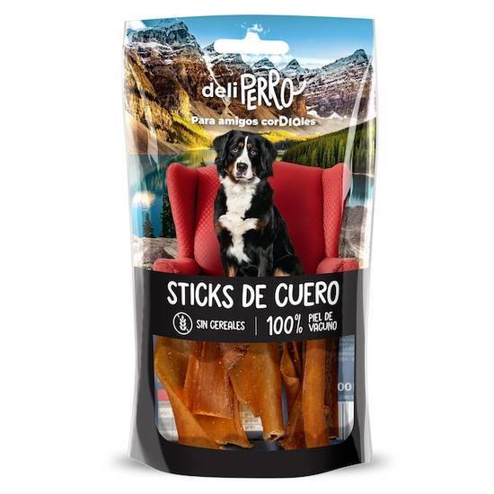 Snack para Perros Sticks de Cuero Natural deliperro Bolsa (100 g)