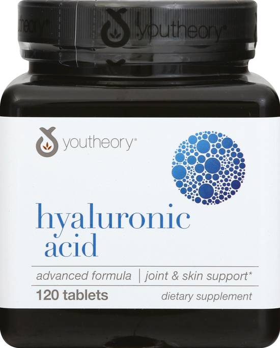 Youtheory Joint & Skin Support Hyaluronic Acid Tablets (120 ct)